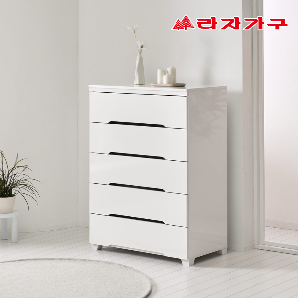 라자가구 로나 900 5단 속깊은 다용도 옷 수납 서랍장