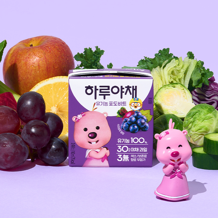 하루야채 유기농 1BOX(24입) 포도비트 or 사과당근 택1