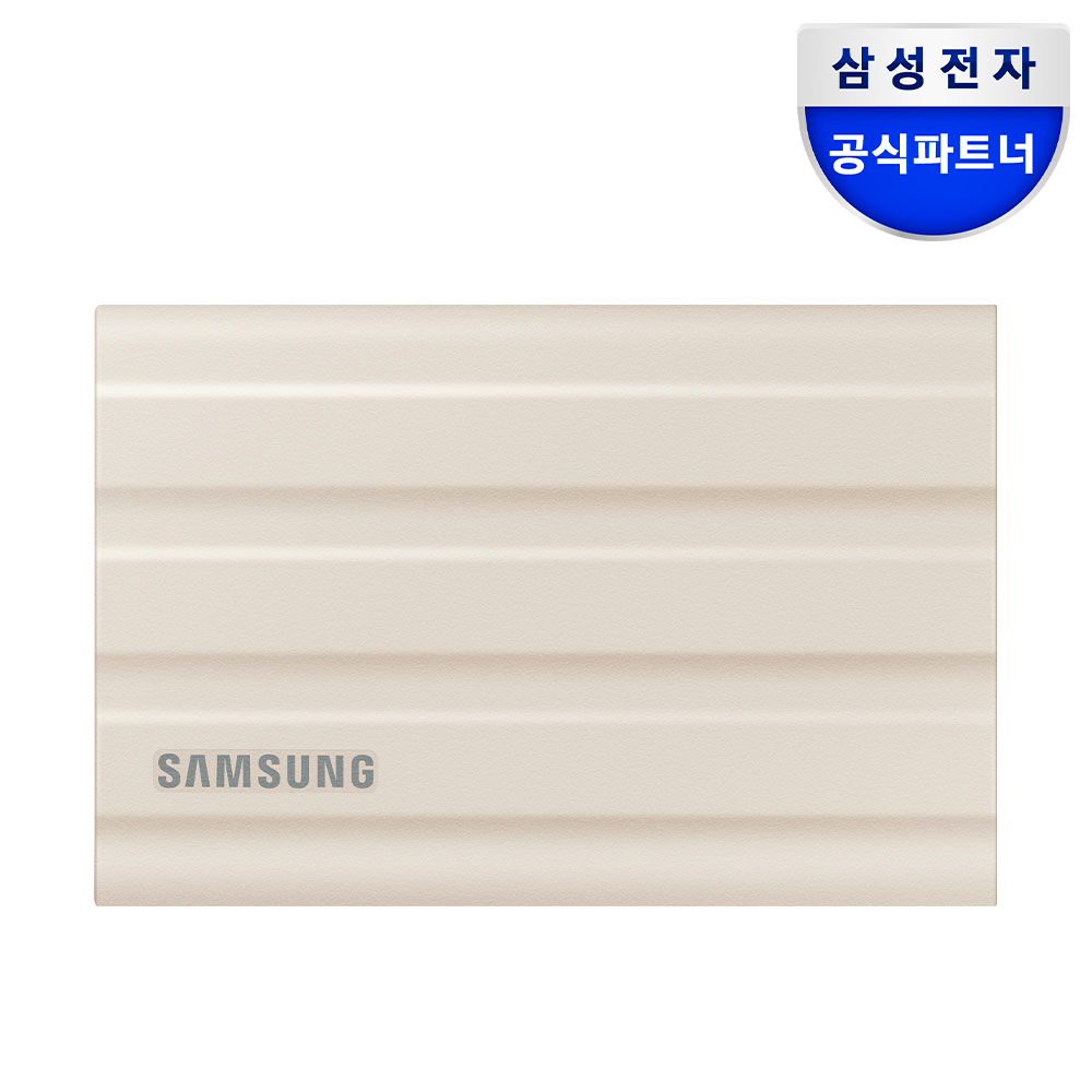 [삼성전자] 포터블 외장 SSD T7 Shield 1TB 베이지 + 파우치