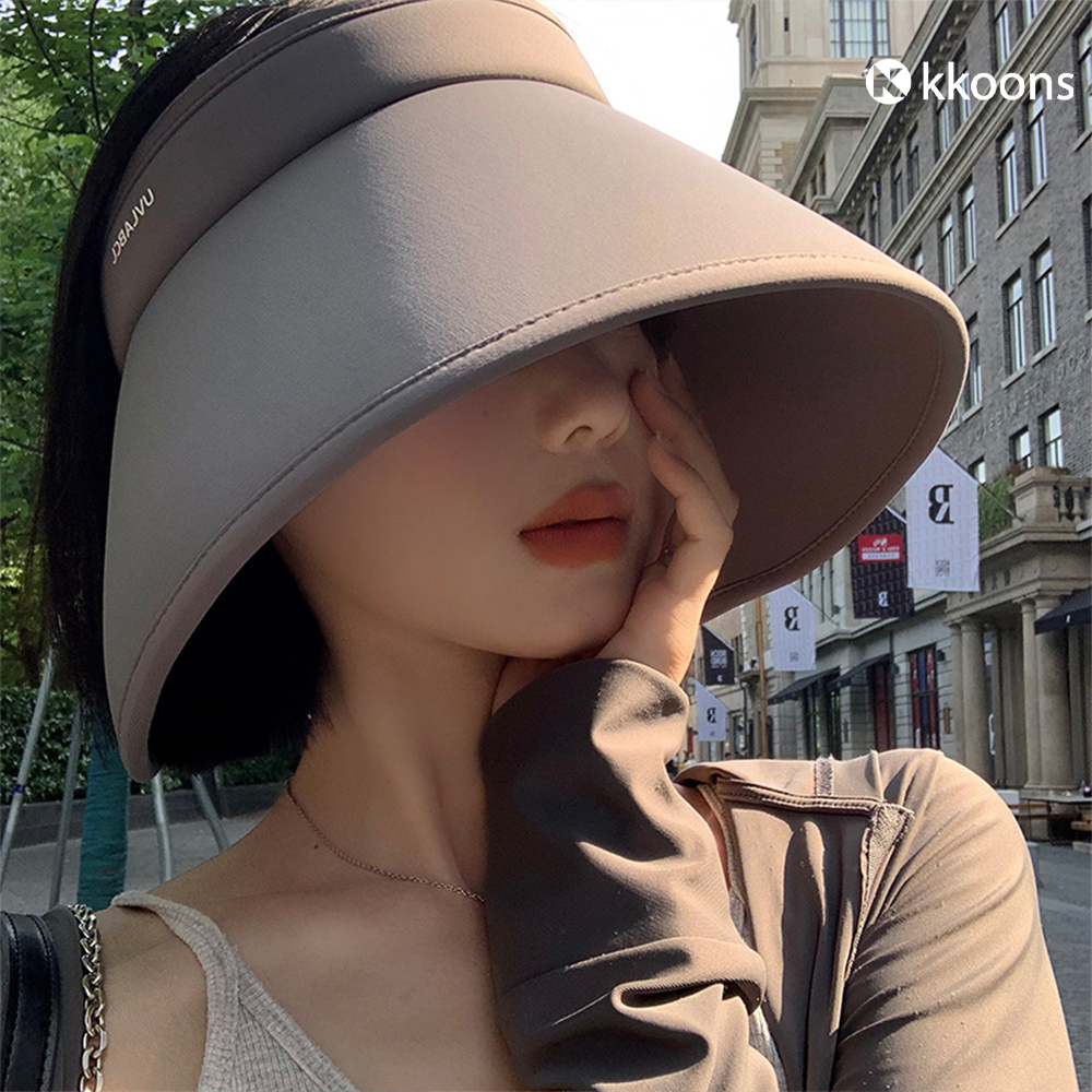 꾼스 가방에쏙 챙넓은 여행용 썬캡 UV 자외선차단 돌돌이 썬캡 모자