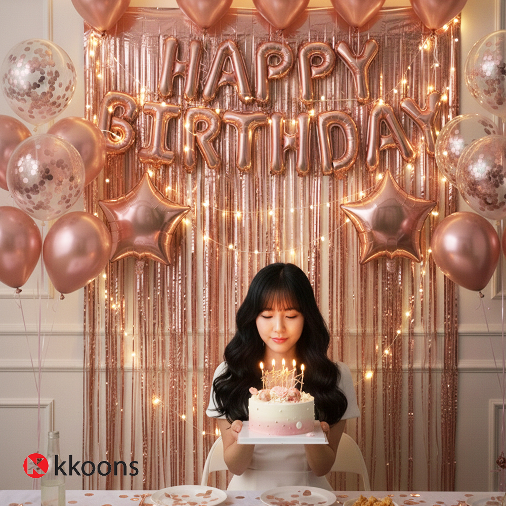 꾼스 생일 축하 풍선 세트 이벤트 가랜드 장식 파티 꾸미기