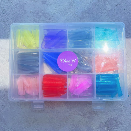 [치유] 다양한 쉐입 컬러 듀얼 폼팁 올츄팁 288pcs