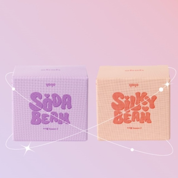 [마요] 요고 글리터 ㅋㅋ젤 시즌2 실키빔 소다빔 2종 세트