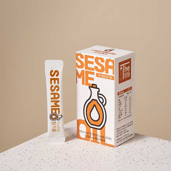 [더맑음] 스틱오일 통깨100% 저온압착 참기름 5ml x 20EA