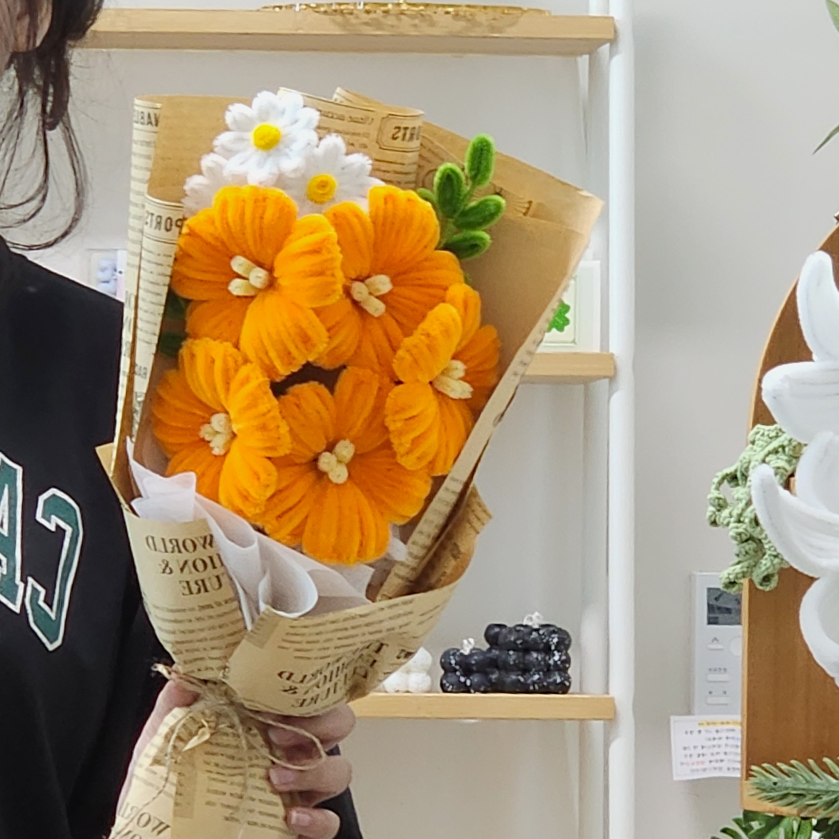 능소화 모루 꽃다발 조화꽃다발 졸업식꽃다발 기념일선물