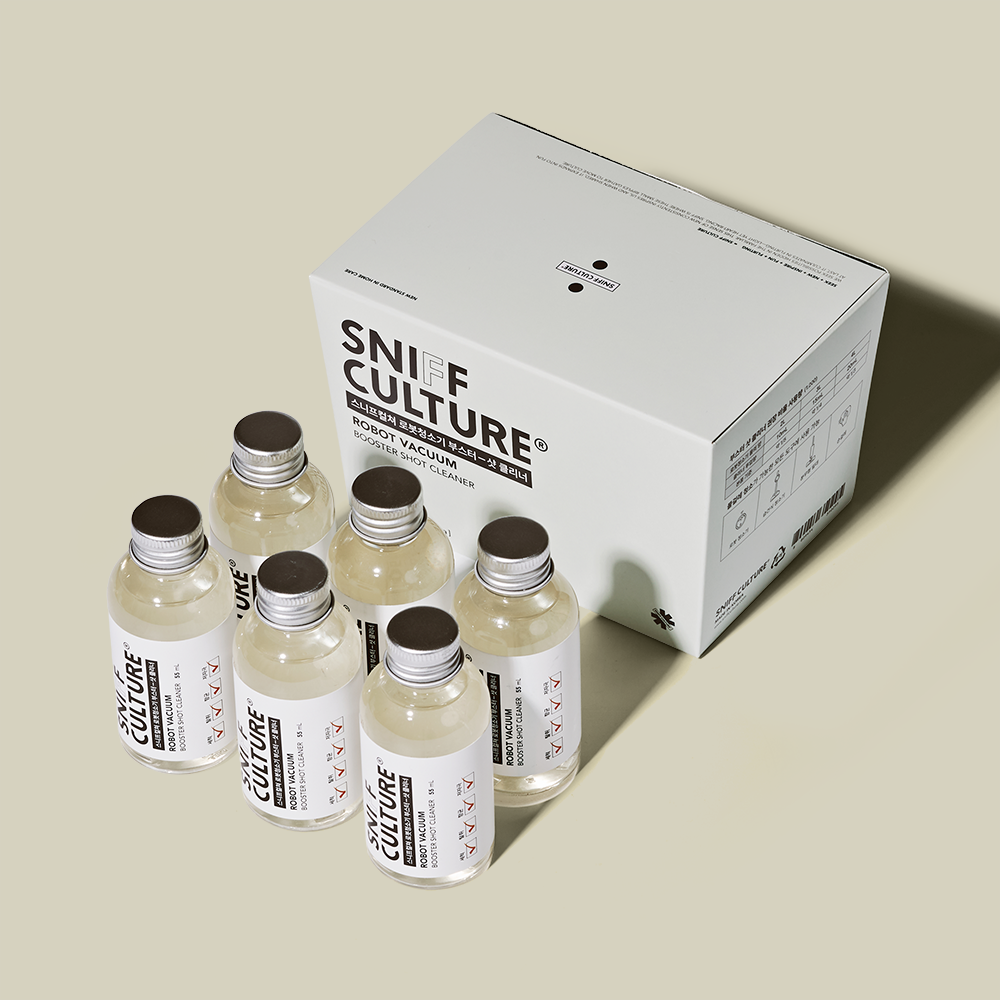 스니프컬쳐 로봇청소기 부스터샷 클리너 전용 세제 호환 (55ml, 6병) 330ml