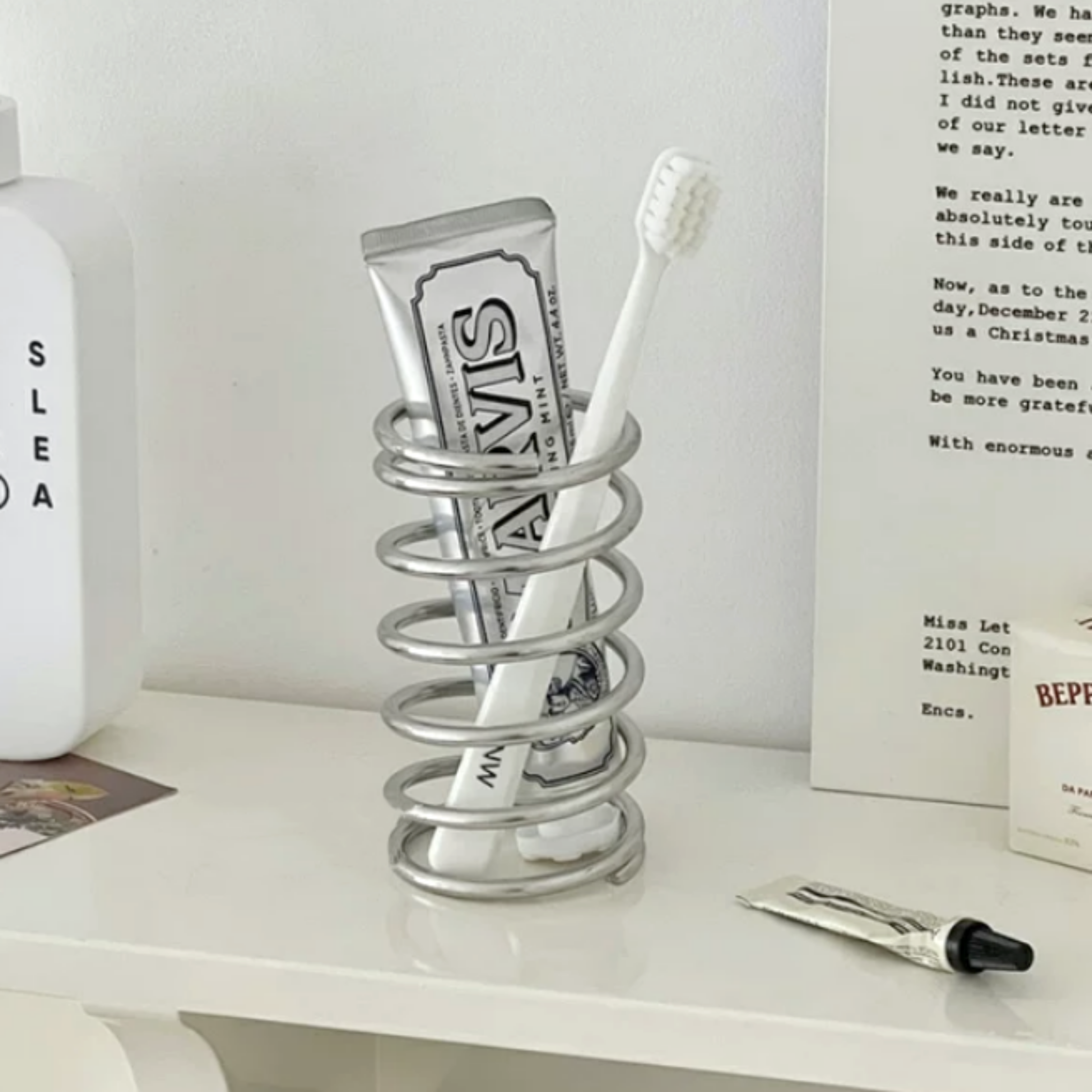 루프 스탠드 꽂이 다용도 브러쉬 연필 꽂이 정리함