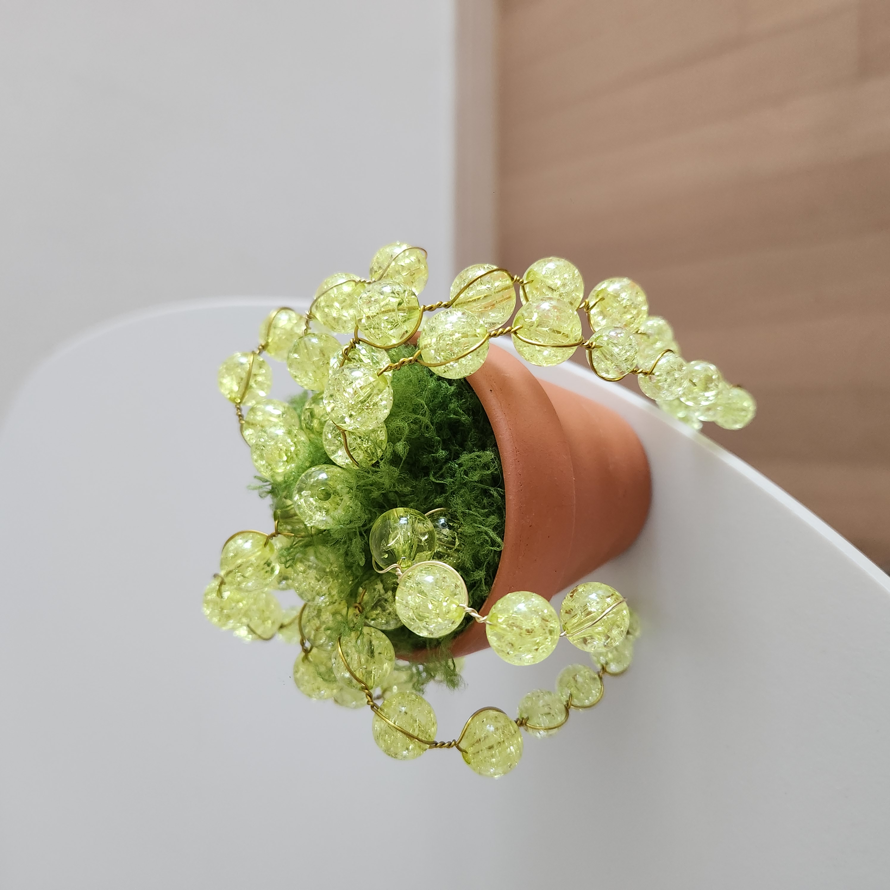 비즈식물 오브제 행잉식물 만들기 화분 DIY 키트 콩란