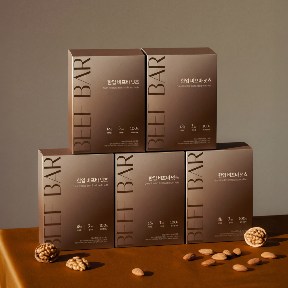도르리 한입 비프바 넛츠 기프트 박스 5BOX (파우치 15개입)
