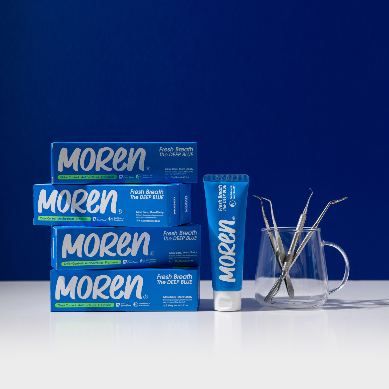 MOREN 프레쉬 브리드 더 딥 블루 치약