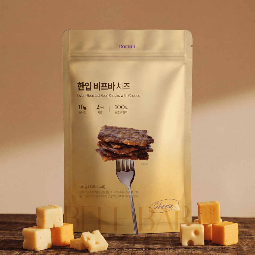 도르리 한입 비프바 치즈 파우치 단품