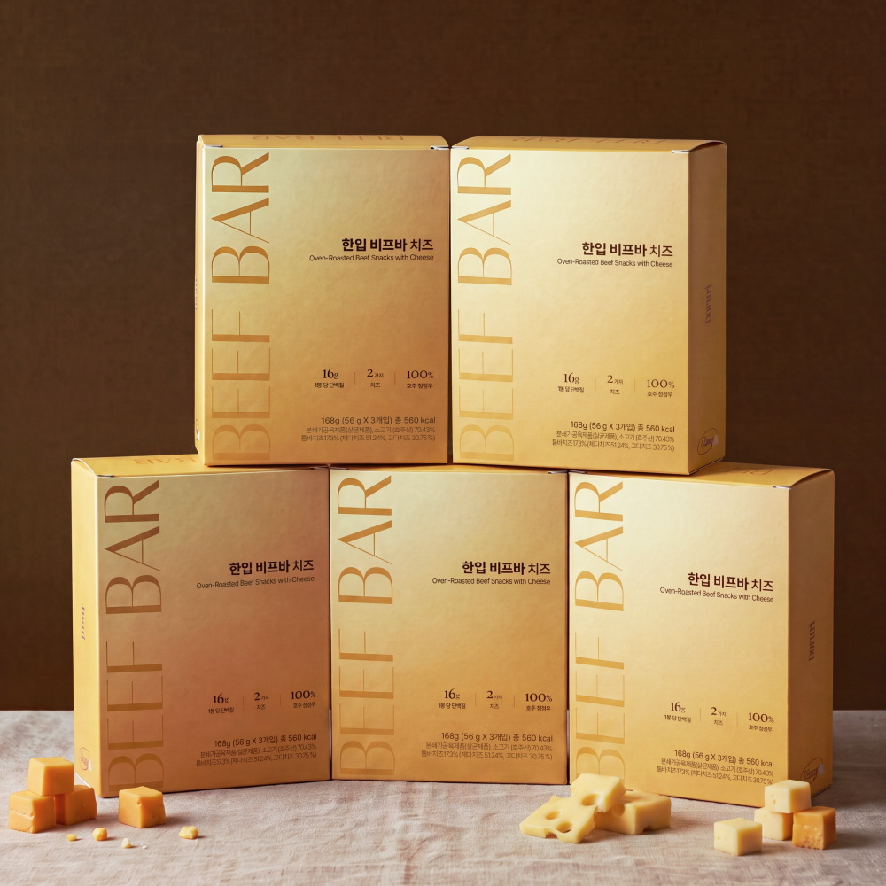 도르리 한입 비프바 치즈 기프트 박스 5 BOX (파우치 15개입)