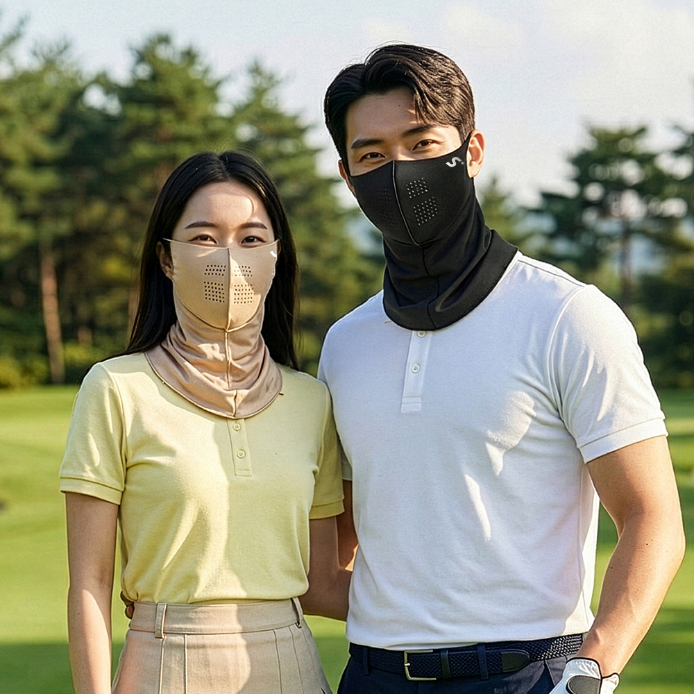 씨움 자외선차단 99.9 스킨가드 쿨 마스크 UV 차단마스크 러닝 골프 얼굴햇빛가리개