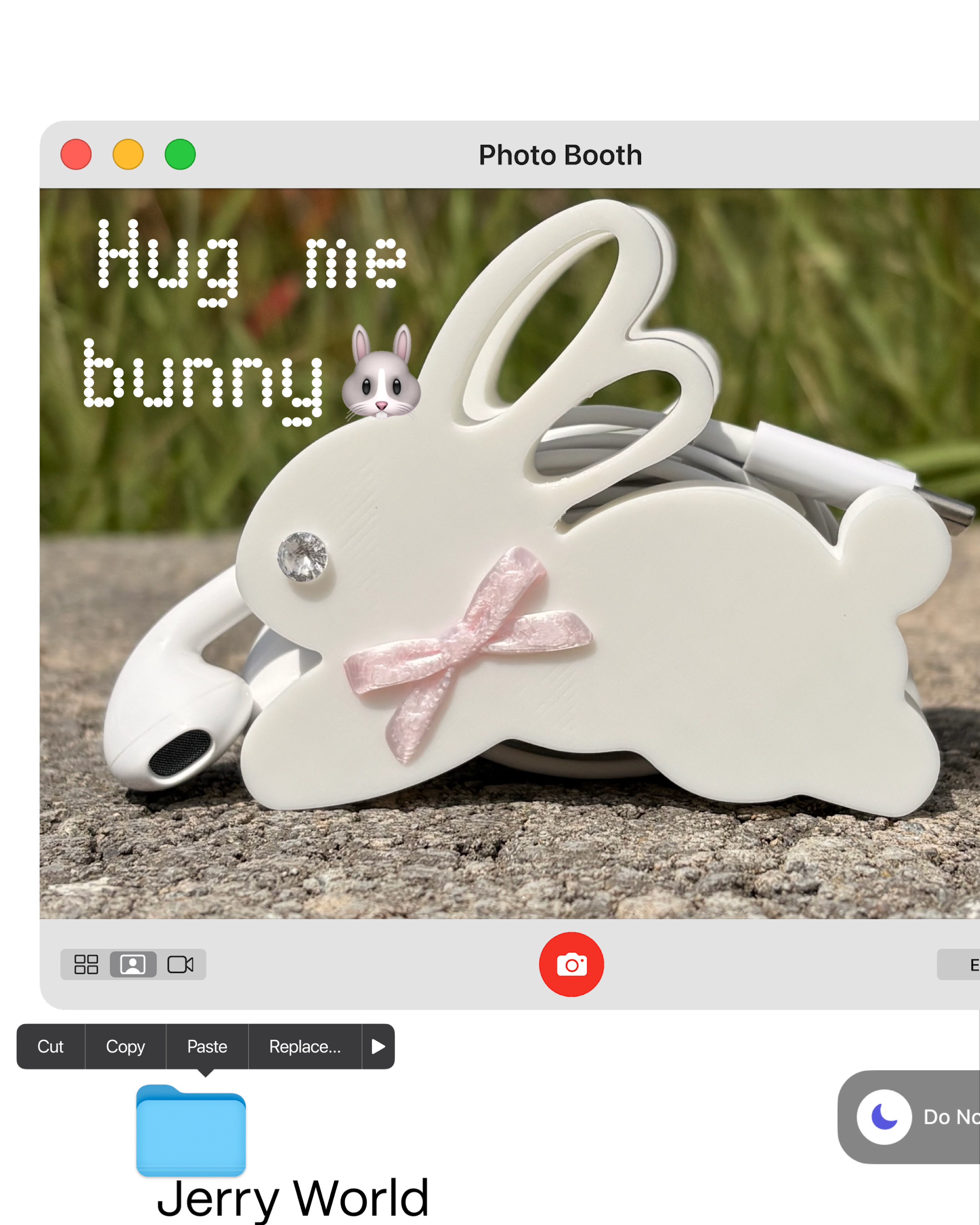 hug me bunny(이어폰 홀더)