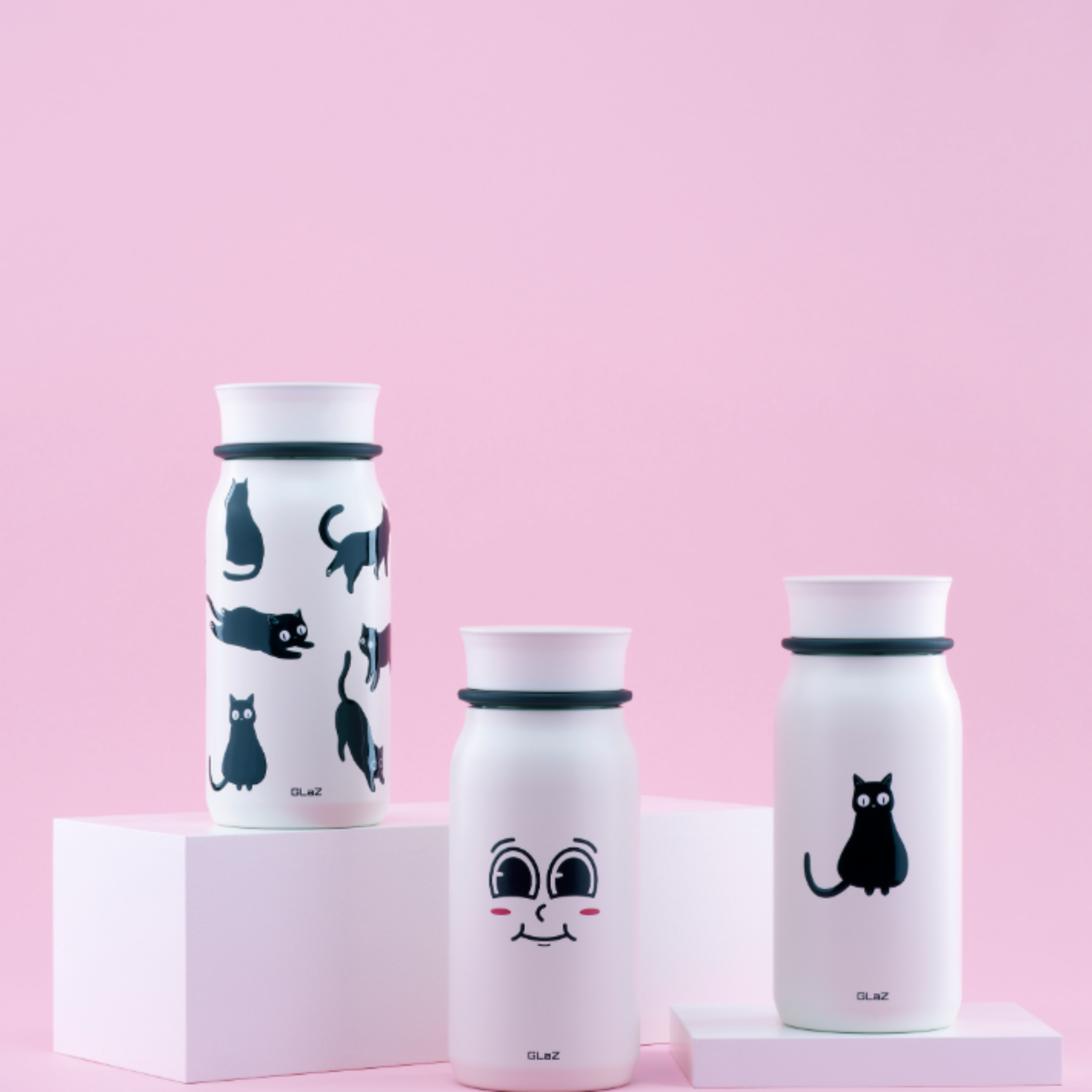 글래즈 디자인 316 스텐 텀블러 470ml 우당탕탕 깜냥이