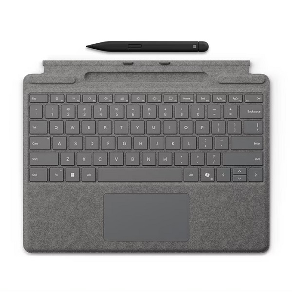 Surface Pro 시그니처 타입커버 [플래티넘] + Slim Pen2 [블랙]