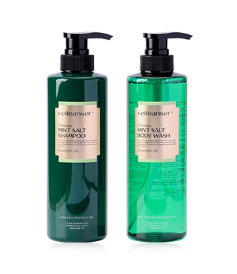테라피 민트솔트 샴푸 앤 바디워시 세트 500mlx2