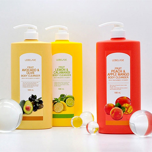 [르베라쥬] 부드러운 후르츠 바디클렌저 바디워시 1000ml (3종 택1)
