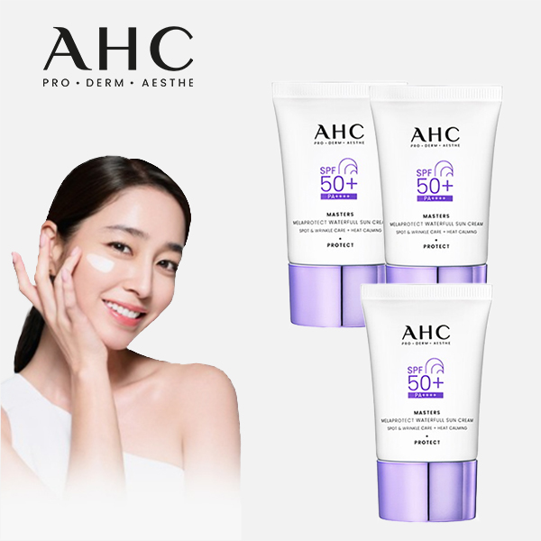 [AHC] 마스터즈 멜라프로텍트 워터풀 선크림(40ml×3개)
