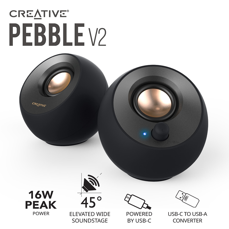 [크리에이티브] PEBBLE V2 스피커 (x섭이 인정한 가성비 스피커 Best seller)