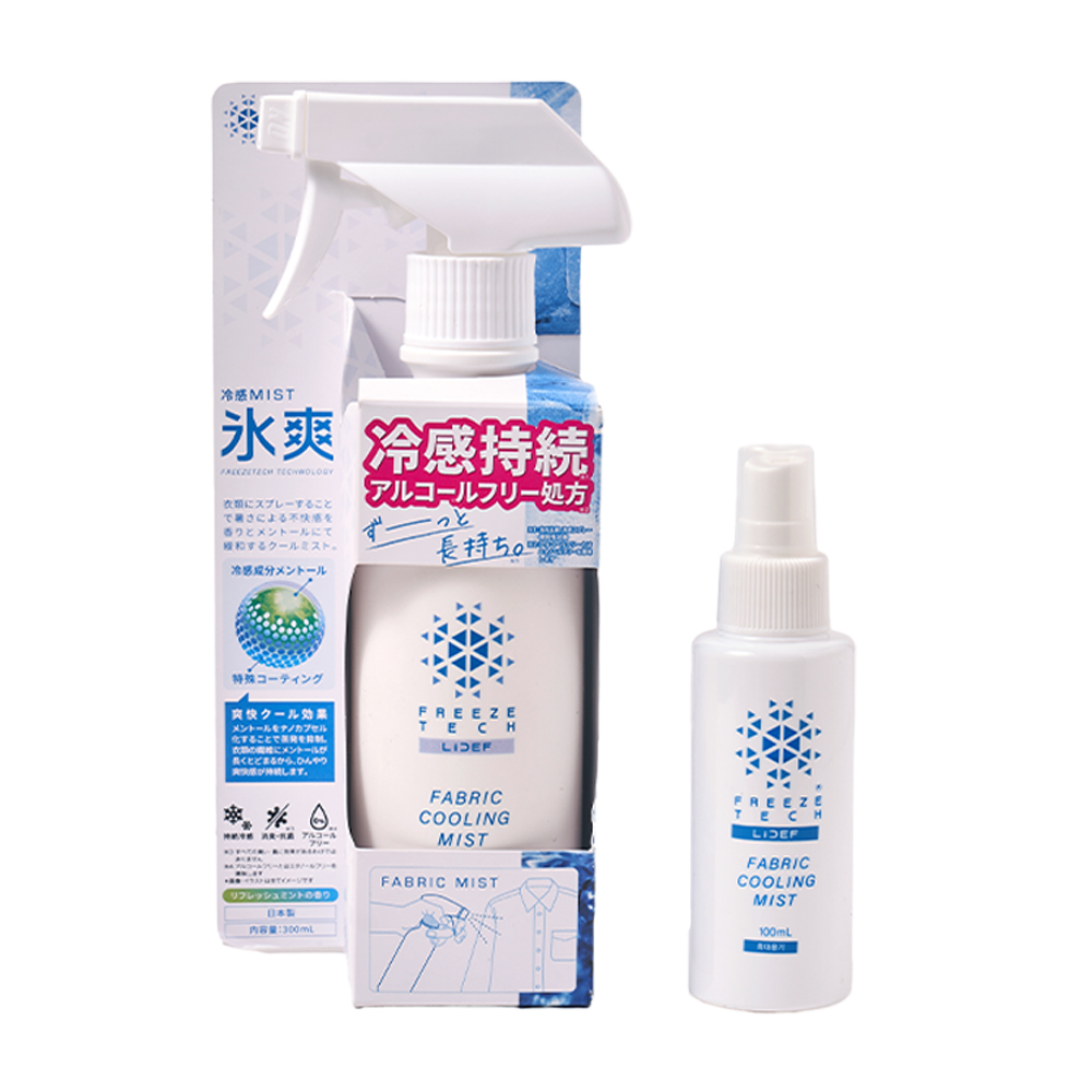 [리베르타] 무알콜 체온감소 의류용 냉감 스프레이 300ml ＋ 공병 100ml