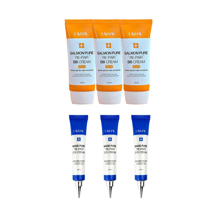 [레이데이] 살몬 PDRN 기잡싹 비비크림×3개/마데카 재생 크림(40ml)×3개(2종 중 택 1)