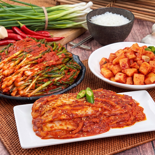 [천만금] 30년전통 원조 매운실비김치 파김치 깍두기 3종 택1