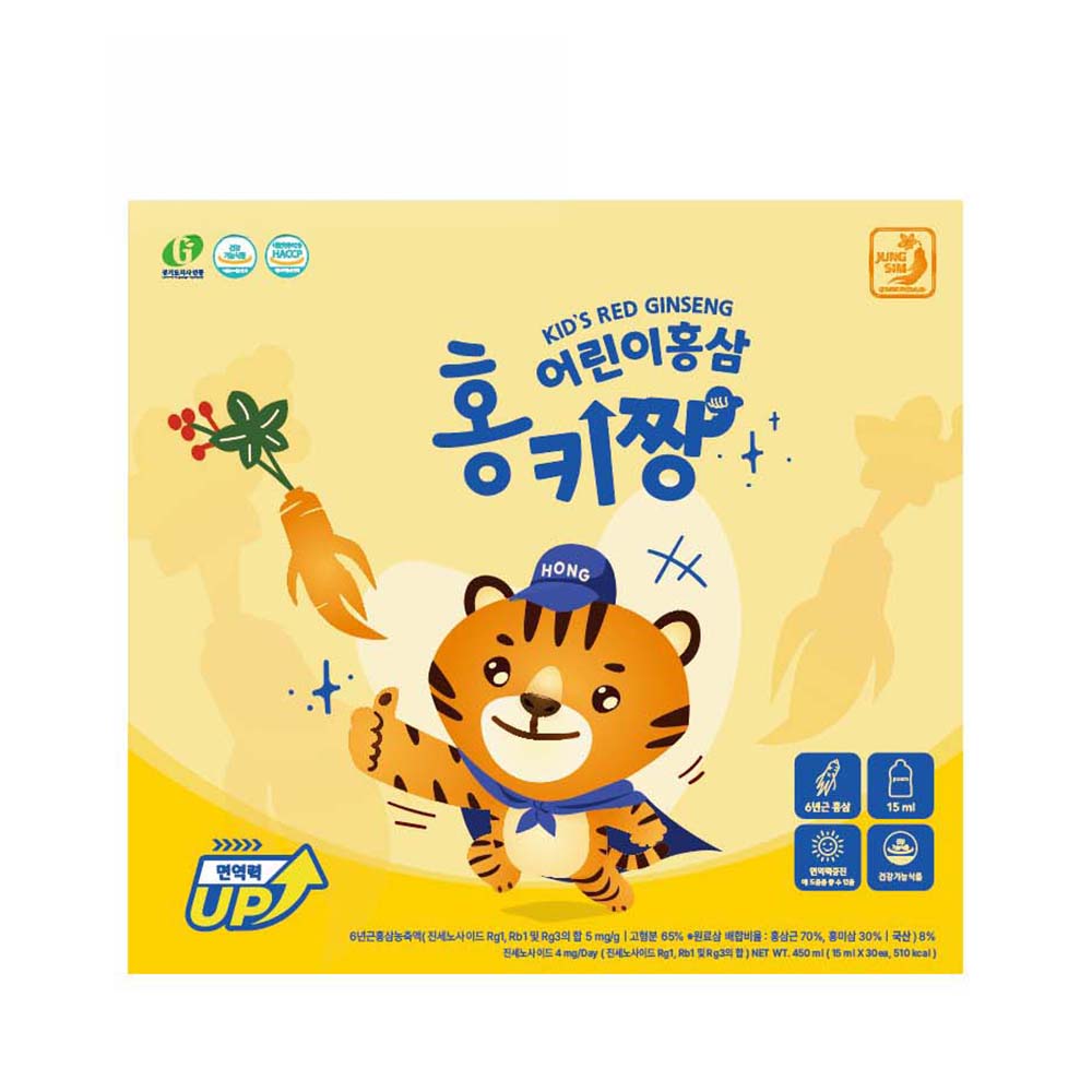 [김포파주인삼농협] 어린이 홍삼 홍키짱 (15ml × 30포) 외 1종