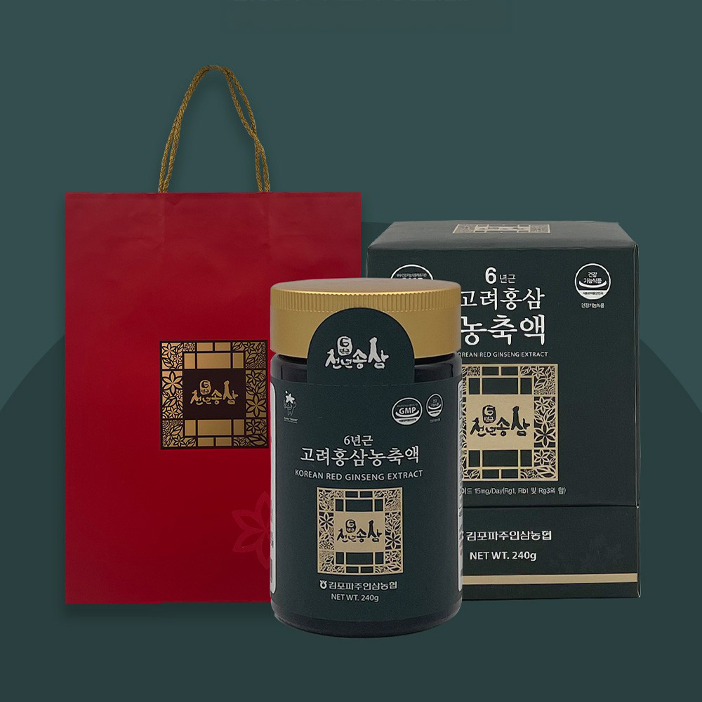 [천년송삼] 6년근 고려홍상농축액 (240g) 외 1종