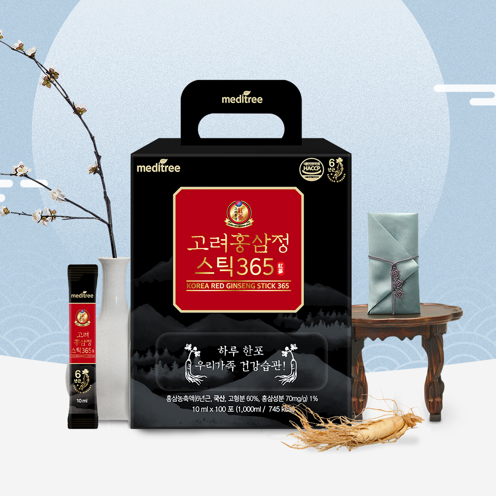 [메디트리] 고려홍삼정 스틱 365(10ml×100포) 1박스