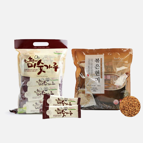 [건강의정석] 무농약 볶은현미(20g × 25개) ＆ 발아현미 미숫가루(25g × 30개)