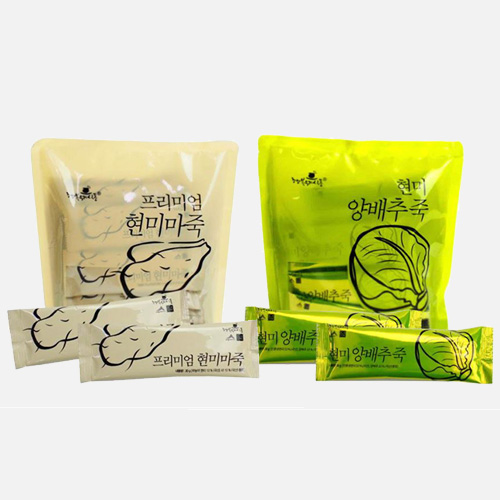 [건강의정석] 현미마죽(30g×20개) ＆ 양배추죽(30g×20개) 세트