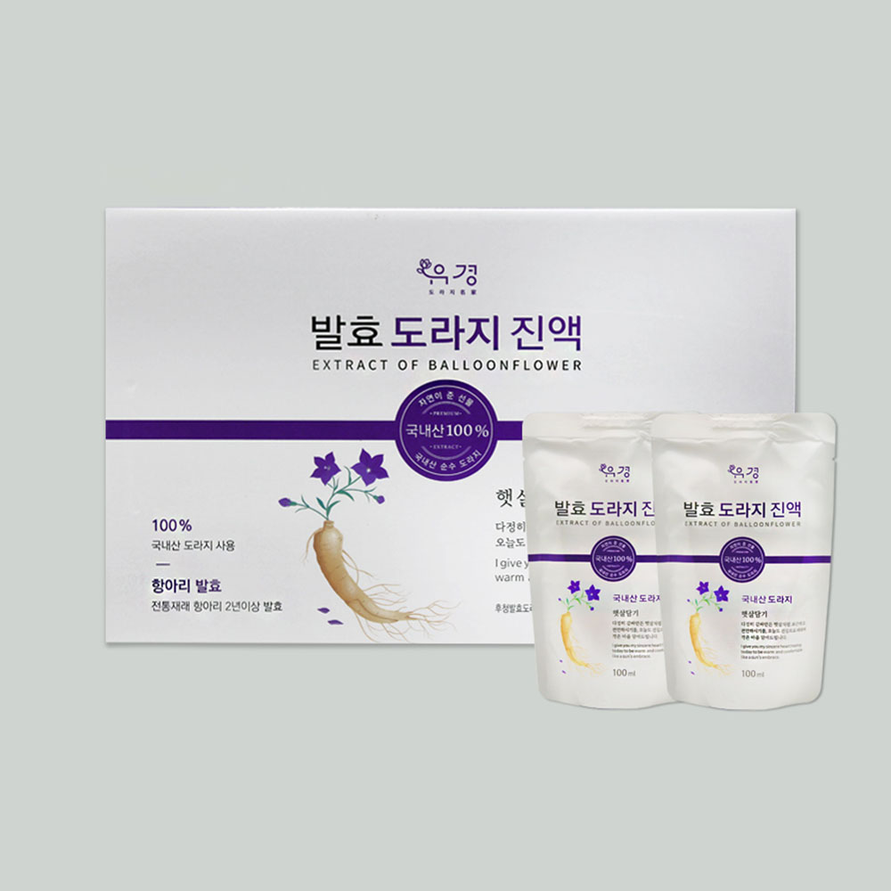 [도라지명가유경] 도라지 진액 (100ml × 25포) 외 1종