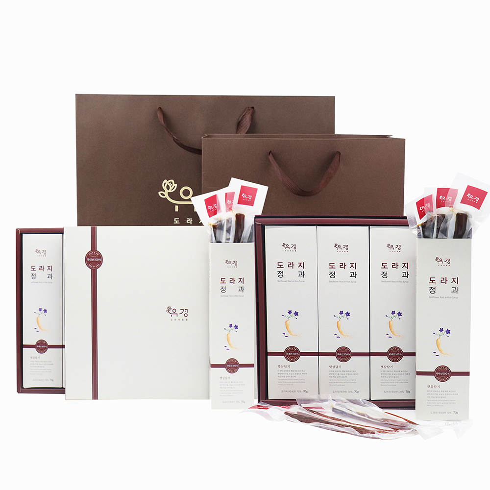 [도라지명가유경] 도라지 정과 (70g × 3세트) 외 1종
