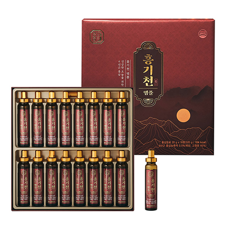 [한삼인] 홍기천 앰플 (20g × 16병) + 쇼핑백