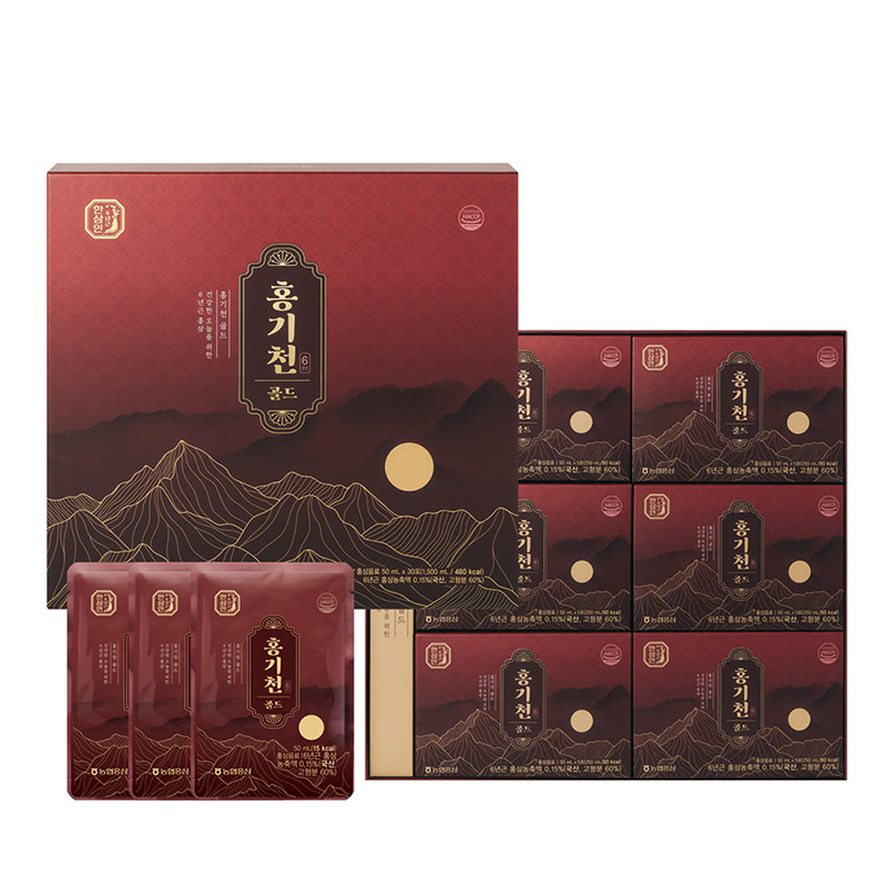 [한삼인] 홍기천 골드 (50mL × 30포) + 쇼핑백