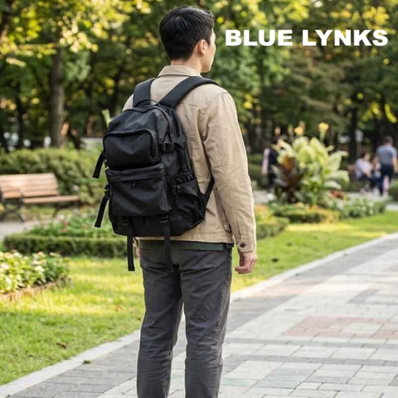 [블루링스] 남성 옥스퍼드 캐주얼 대용량 백팩