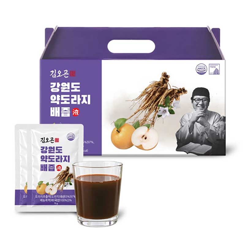 [김오곤] 강원도 약도라지 배즙 1박스내(70g×30포/1+1(총2박스))