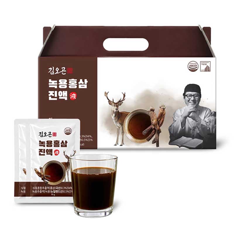 [김오곤] 녹용홍삼 진액 1박스내(70gX30포)(1+1 총2박스)