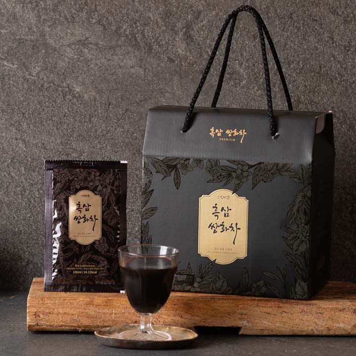 [신비향] 발효신비향 수제 흑삼 쌍화 한방차 추석 선물 세트 명절 셋트 ( 100ml 10포 )