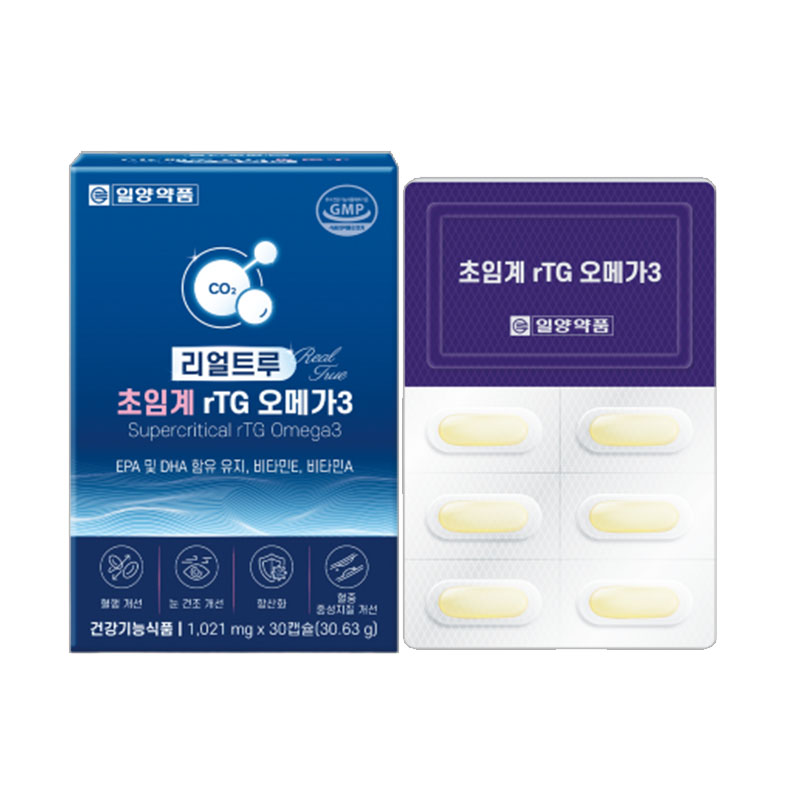 [일양약품] 리얼트루 초임계 rTG오메가3(1,021mg × 30캡슐)