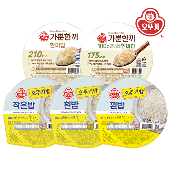 [오뚜기] 오뚜기밥 흰밥 200g x 24개(1박스) 외 4종