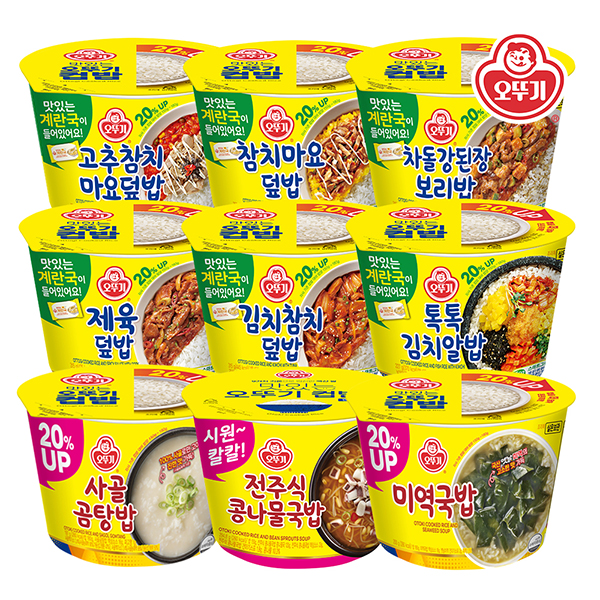 [오뚜기] 컵밥 전주식 콩나물국밥(294.8g×12개) 외 10종