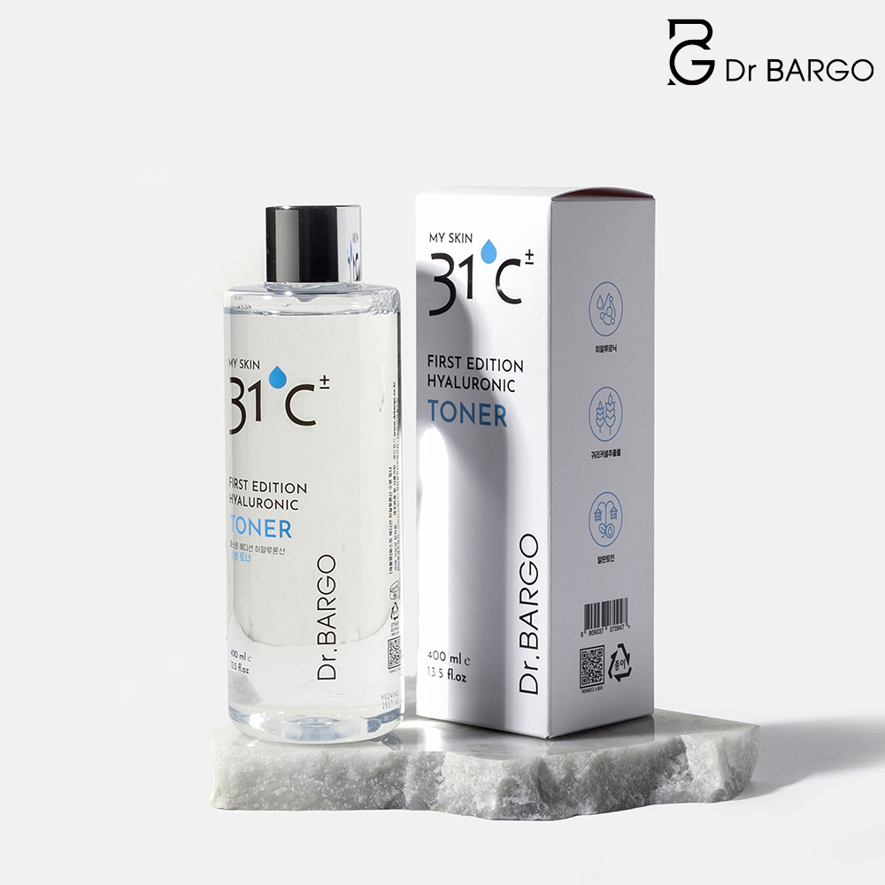 [닥터바르고] 31℃ 히알루론산 수분 토너 (400ml) / 수분공급 피부미백 피부진정 각질케어