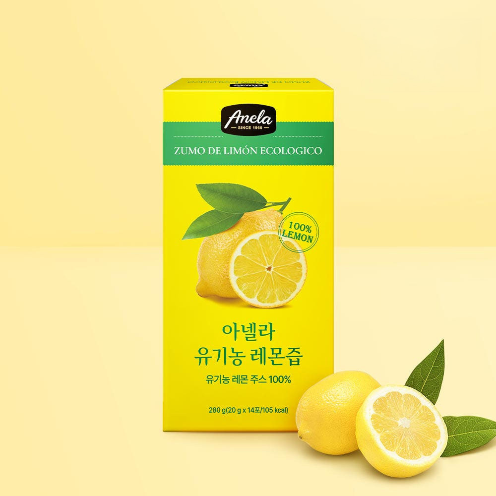 [아넬라] 유기농 레몬즙 (1+1 / 20g × 14포)