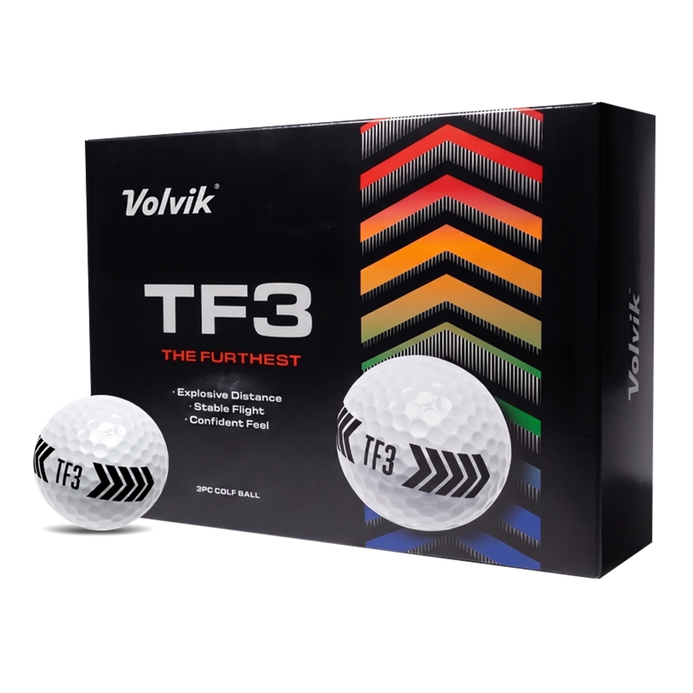 볼빅 TF3 골프공/ 3피스/ Putting Line Black