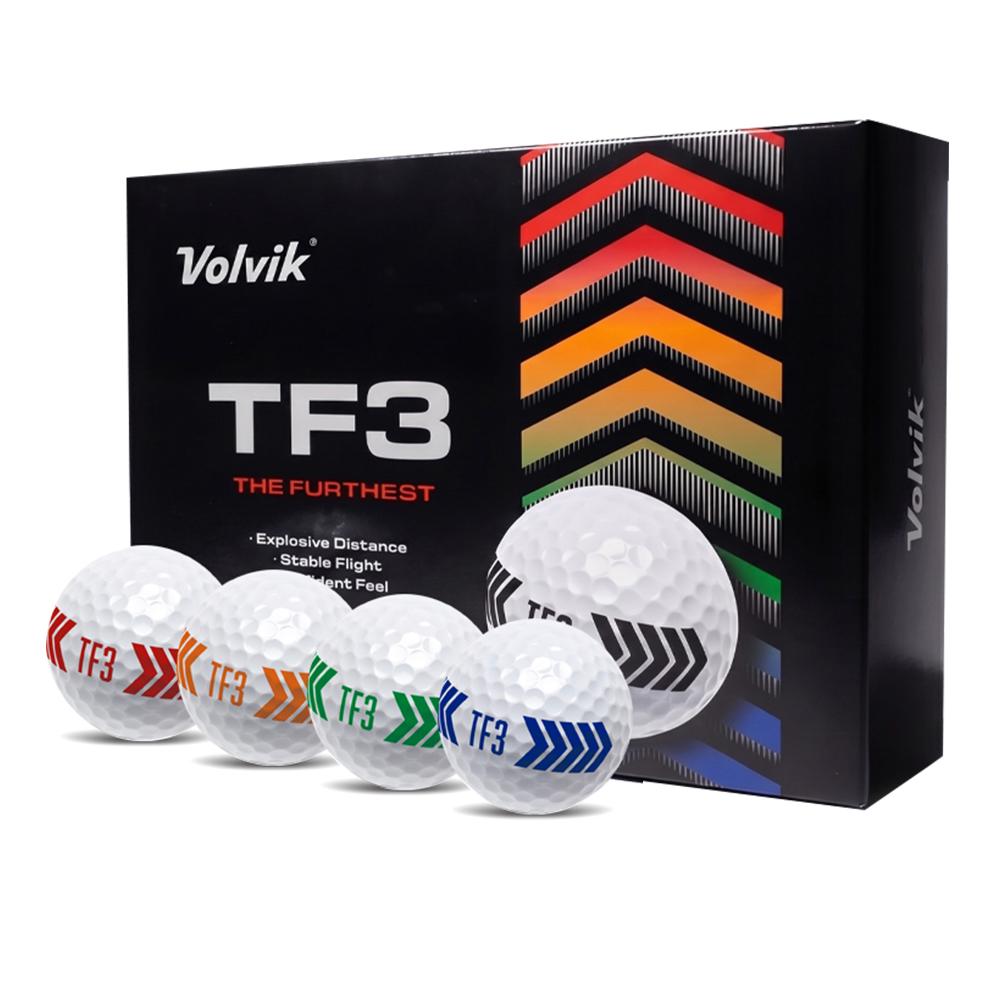 볼빅 TF3 골프공/ 3피스/ Putting Line Multi Color