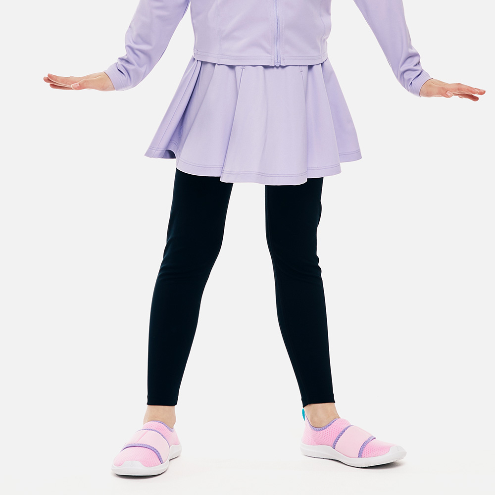 배럴 키즈 에센셜 레깅스 스커트 9부 라벤더