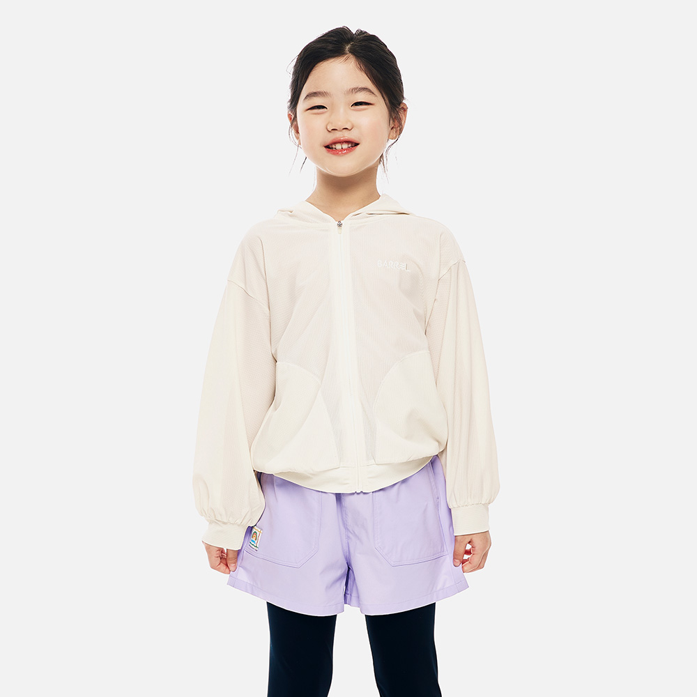 배럴 키즈 에센셜 커버업 집업 자켓 아이보리