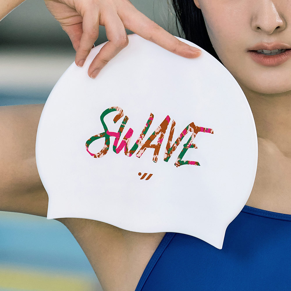 스웨이브 러프 레터 실리콘수모 핑크